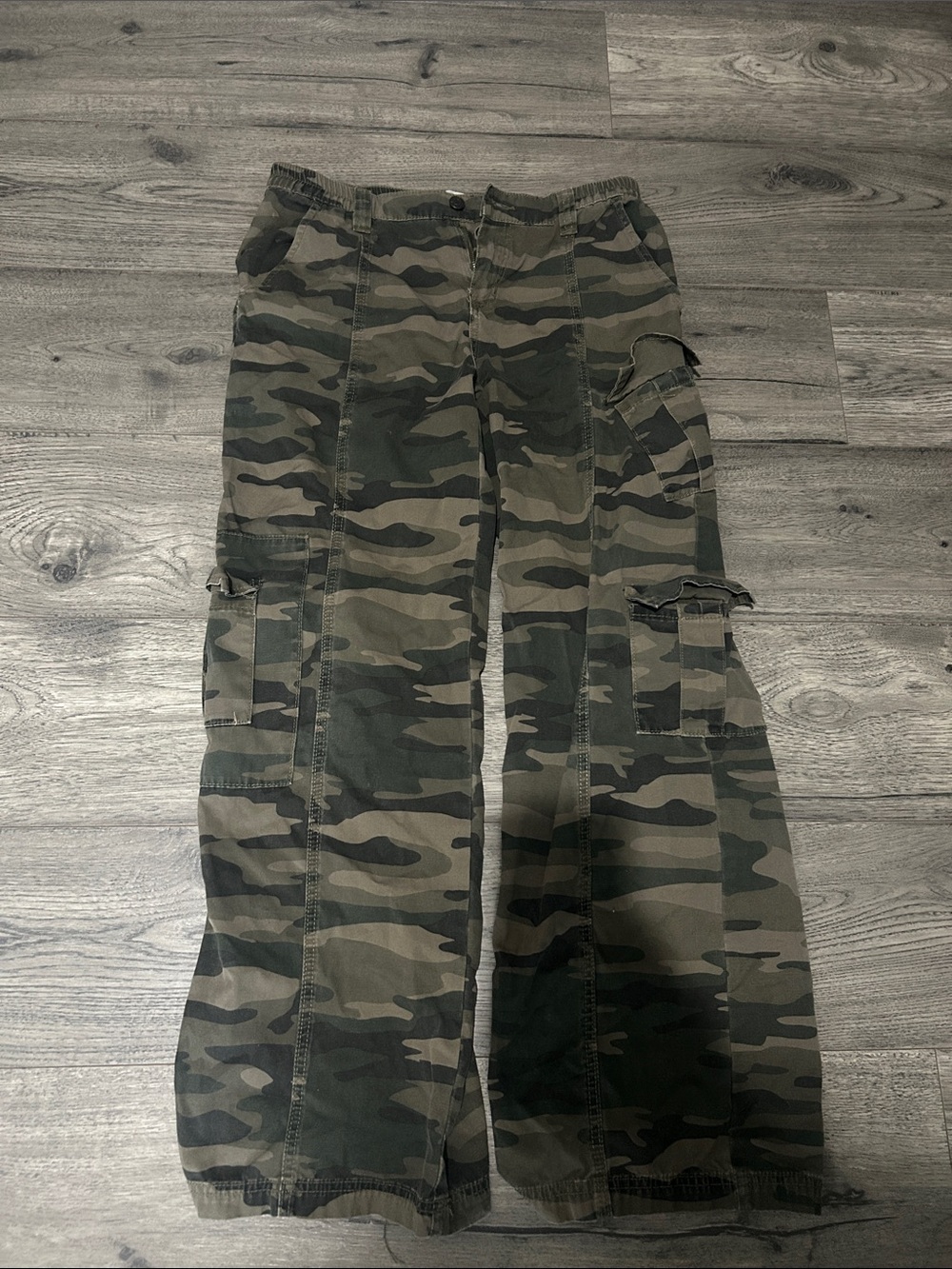 PacSun Olive Green Camo Jogger Pants
